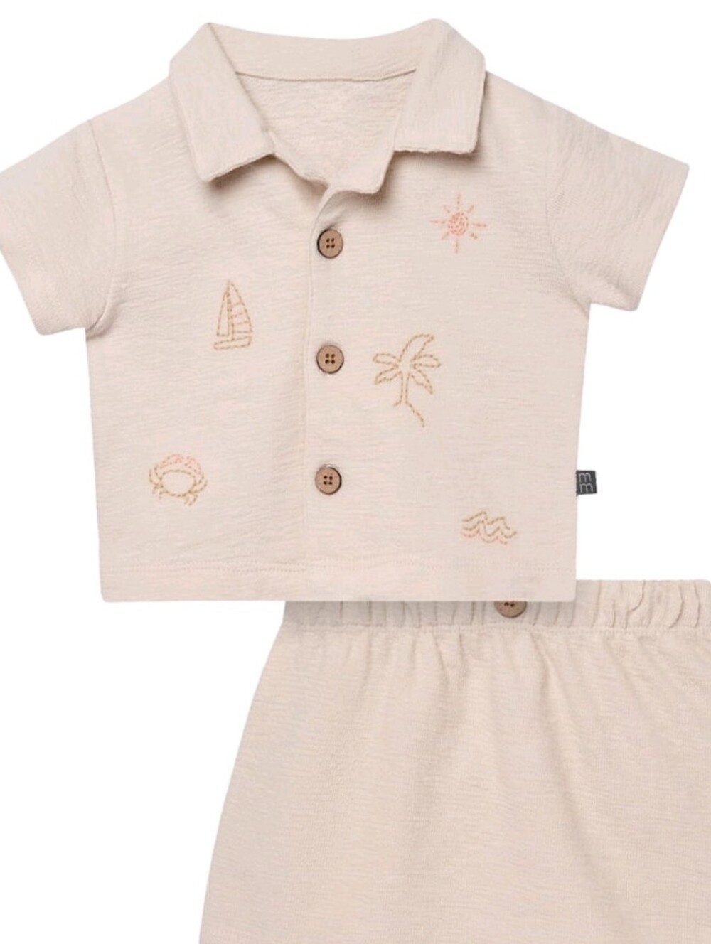 Modern Moments by Gerber Baby Boy Button Down Shirt and Short Set, 2-Piece,